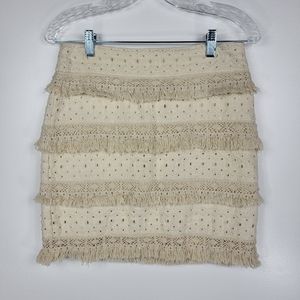 HD in Paris Fringe Cutout Skirt Sz 2‎